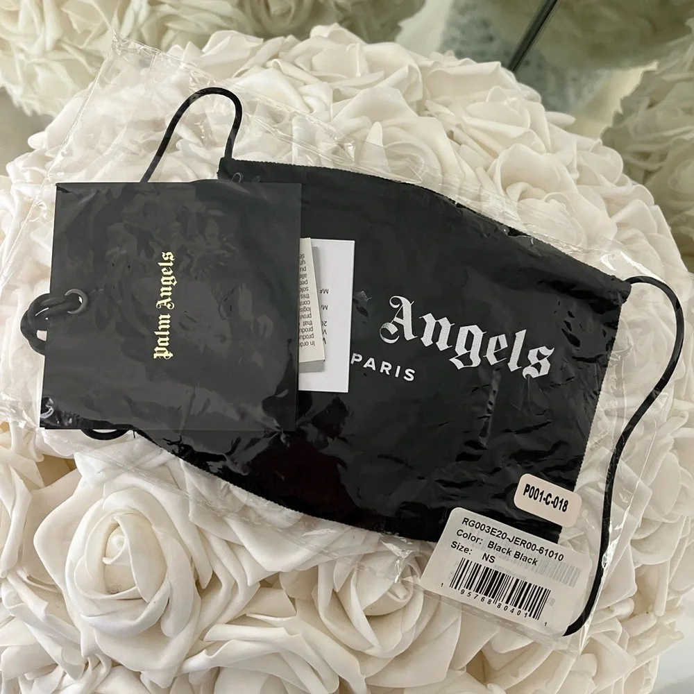 Palm Angels Paris unisex Black Face Mask
